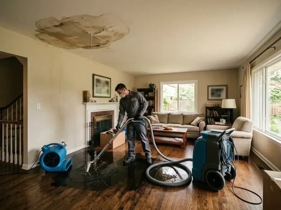 attic-pipe-burst-ceiling-drip-008 — frequently asked questions, Water Damage Restoration & Carpet Care in Columbus, NE